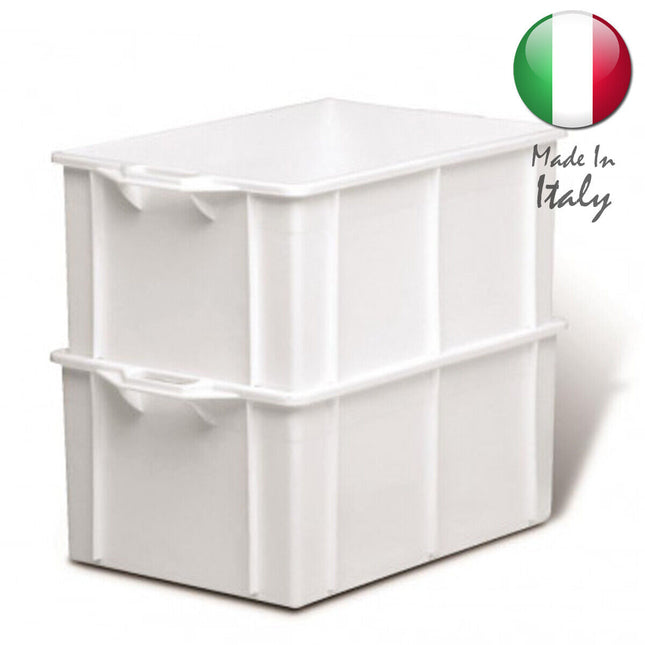 Giganplast Cassetta Rettangolare Diamant, Polipropilene, Sovrapponibile, Idonea Alimenti, Lavastoviglie, Forno e Freezer Giganplast