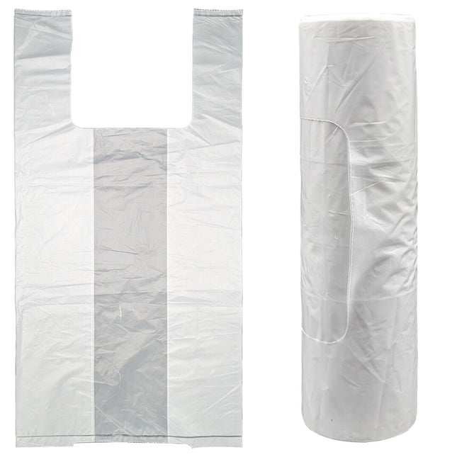 Alaska Scatole Rotoli Sacchetti Plastica Negozio Shopping Compere Bianchi Trasparenti
