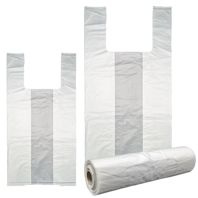 Alaska Scatole Rotoli Sacchetti Plastica Negozio Shopping Compere Bianchi Trasparenti