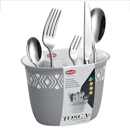 Scolaposate Grande Da Cucina Tosca Portaposate Scola Acqua Posate 4 Separatori