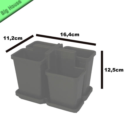 Scolaposate Da Lavello In Plastica 4 Scomparti Bella Con Vassoio Raccogli Goccia
