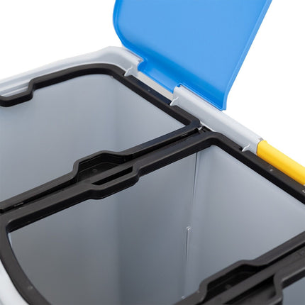 Belli & Forti Pattumiera Differenziata 3 Scomparti Unica – 80L – Raccolta Rifiuti Con Etichette E Separatori Belli & Forti