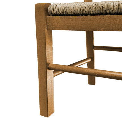 Giaquinto Sediolina Baby Legno Seduta In Paglia Artigianale