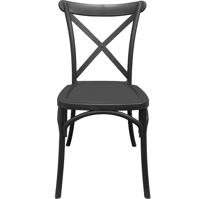 Daf Sedia Cross Resina Arredo Interno Esterno 50X43X90H Cm