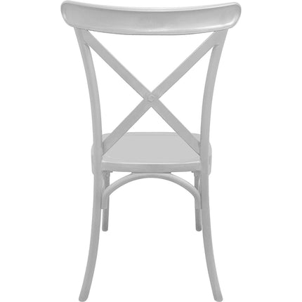 Daf Sedia Cross Resina Arredo Interno Esterno 50X43X90H Cm
