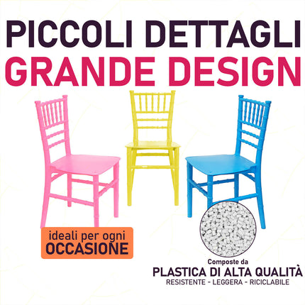 Due Esse Sediolina Baby Tiffany In Plastica Per Bambini, Ergonomica E Robusta, 31X28X62H