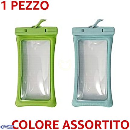 Custodia Impermeabile Imbottita per Smartphone con Laccetto – Universale, Protettiva, Colori Assortiti Due Esse