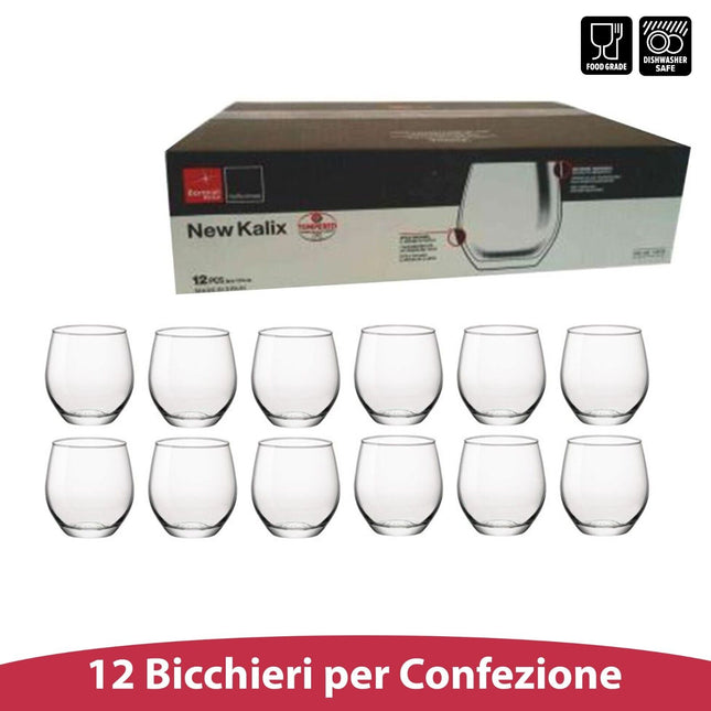 Set 12/24 Bicchieri Milano Dof 380Ml - Eleganti E Versatili Per Ogni Occasione