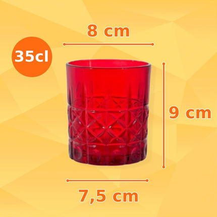 Arca Set 6 Bicchieri In Vetro Crystal Rainbow (350Ml): Un Arcobaleno Di Eleganza Sulla Tua Tavola