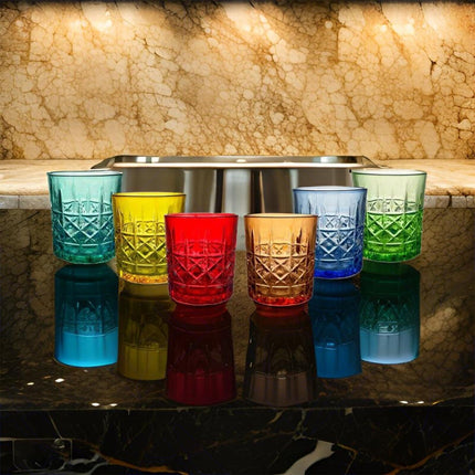 Arca Set 6 Bicchieri In Vetro Crystal Rainbow (350Ml): Un Arcobaleno Di Eleganza Sulla Tua Tavola