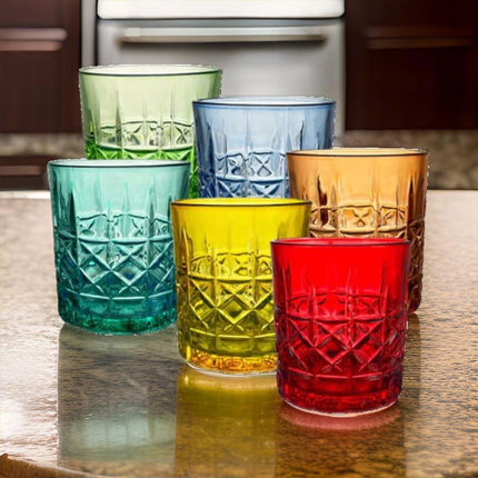 Arca Set 6 Bicchieri In Vetro Crystal Rainbow (350Ml): Un Arcobaleno Di Eleganza Sulla Tua Tavola