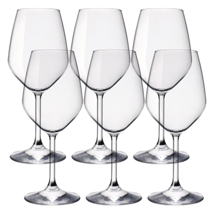 Bormioli Calice Divino Per Vino Bianco (Confezione Da 6 Pezzi, Cl. 44,5): Esalta Ogni Sorso