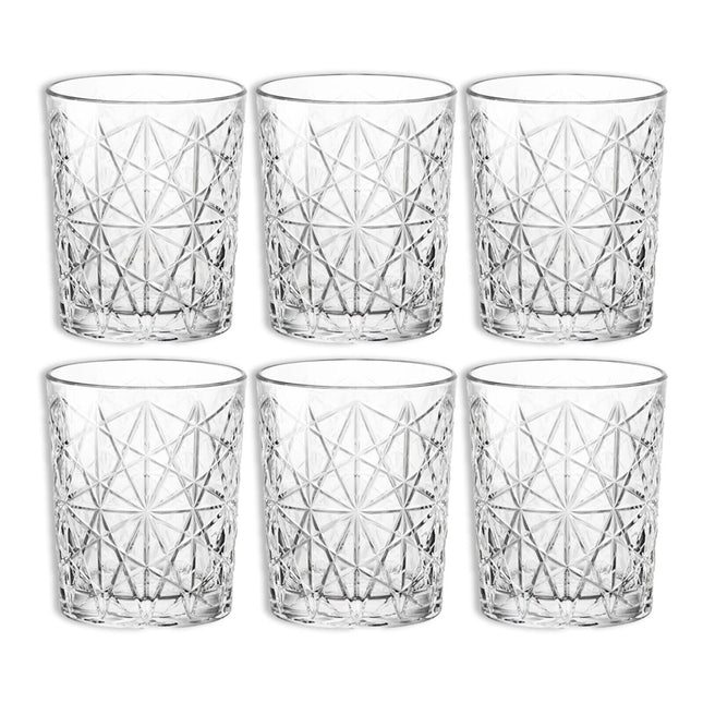 Set 6/12 Bicchieri Lounge Dof 390Ml Eleganti Resistenti Cocktail Bevande