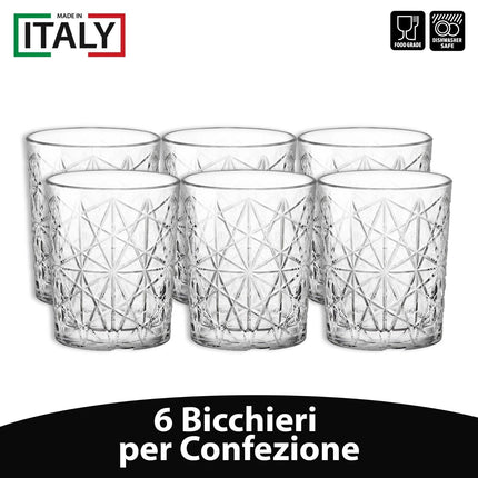 Set 6/12 Bicchieri Lounge Dof 390Ml Eleganti Resistenti Cocktail Bevande