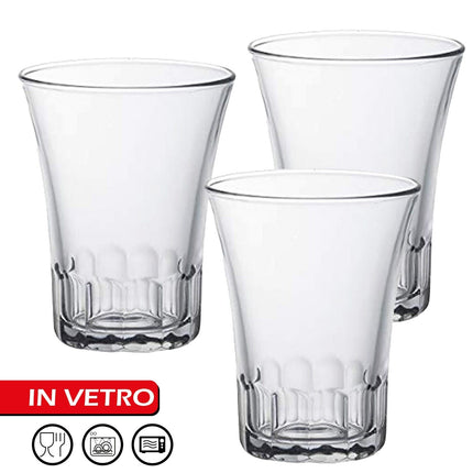 Set Bicchieri Amalfi 20 Cl - 4/8 Pezzi - Vetro Elegante Per Acqua E Bibite