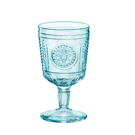 Set Calici Romantic 32 CL 6/12 Pezzi Cool Blue  Eleganti per Vino e Cocktail
