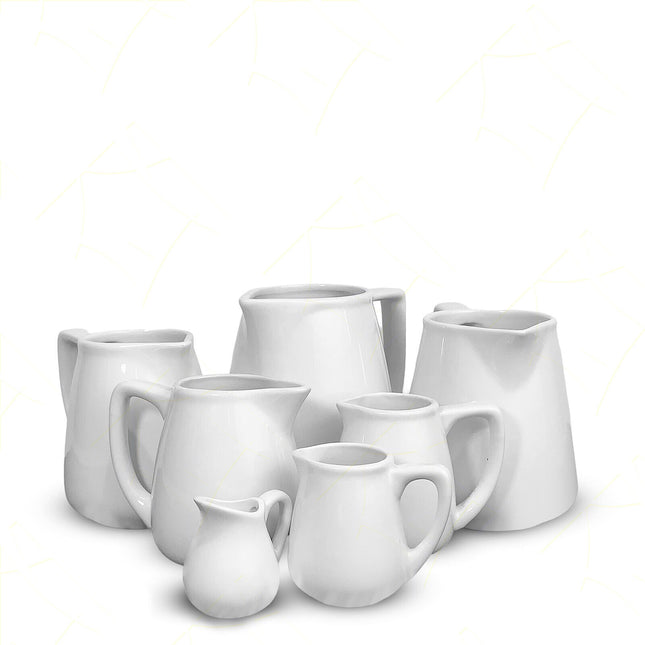 Set Lattiere Porcellana Mini Piccole Medie Grandi Per Casa Catering Ristoranti