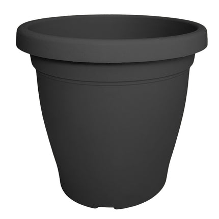 Set Vaso Verona con Sottovaso e Terriccio Plastica per Giardino Interno Esterno