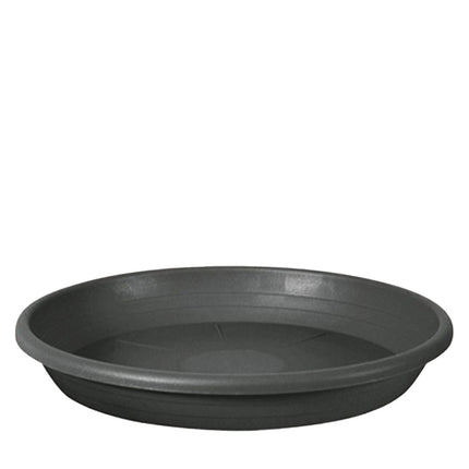 Set Vaso Verona con Sottovaso e Terriccio Plastica per Giardino Interno Esterno