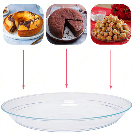 Set Vassoi Bavarese Plastica Trasparente per Dessert Profiterole Struffoli Babà