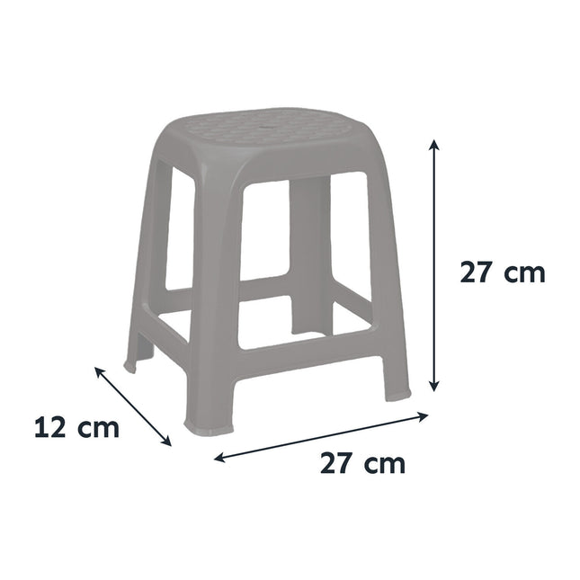 Sgabello Elfo Alto In Plastica Resistente Giardino Stanza Da Letto 41X35X46H Cm