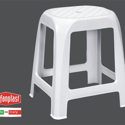 Sgabello Elfo Alto In Plastica Resistente Giardino Stanza Da Letto 41X35X46H Cm