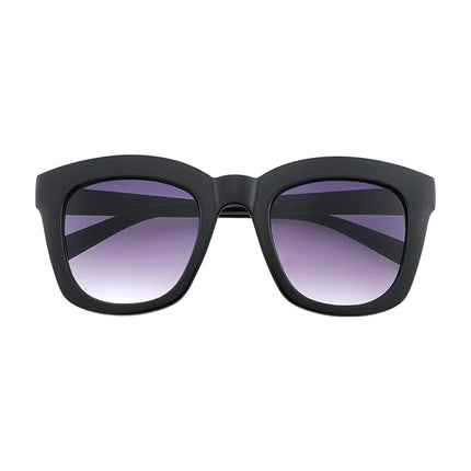 Occhiali da Sole Unisex Lenti Viola Sfumata Montatura Nera Spessa Forma Quadrata Categoria 3 UV400 Industrie Ottiche Italiane