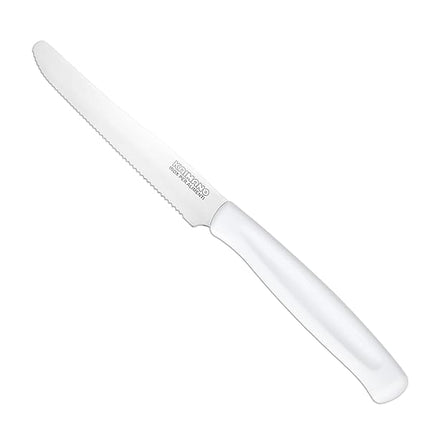 Coltelli da Tavola Dinamik 6 pz in Acciaio Inox 10,7cm con Manico in PP, Lavabili in Lavastoviglie, Taglio Preciso per Uso Alimentare