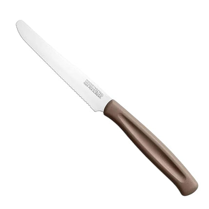 Coltelli da Tavola Dinamik 6 pz in Acciaio Inox 10,7cm con Manico in PP, Lavabili in Lavastoviglie, Taglio Preciso per Uso Alimentare