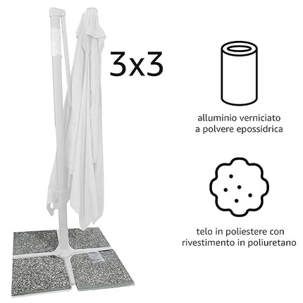 Sicignano Ombrellone a Braccio Step e Next: Eleganza, Funzionalità e Resistenza per il Tuo Spazio Esterno Salmar