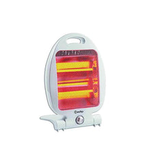 Stufa al Quarzo BRIS 800W – 2 Livelli di Potenza 400/800W, 2 Elementi Riscaldanti, Sistema di Sicurezza Antiribaltamento, Griglia Protettiva, Maniglia Integrata, Riscaldatore Elettrico AGV