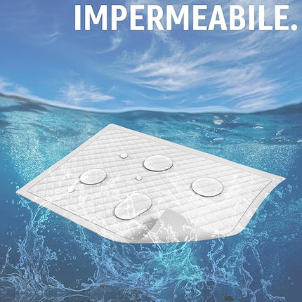 Irge Traverse Salva Materasso 80x120 cm Set 6 Pezzi Ipoallergeniche Waterproof 3 Strati Irge