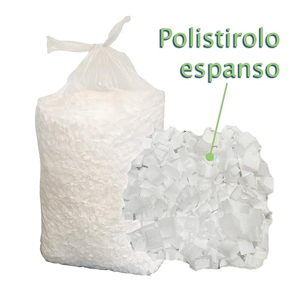 Casalinghi Sicignano Trucioli Polistirolo Espanso 4,4kg Ammortizzanti per Imballaggi e Riempimenti Casalinghi Sicignano