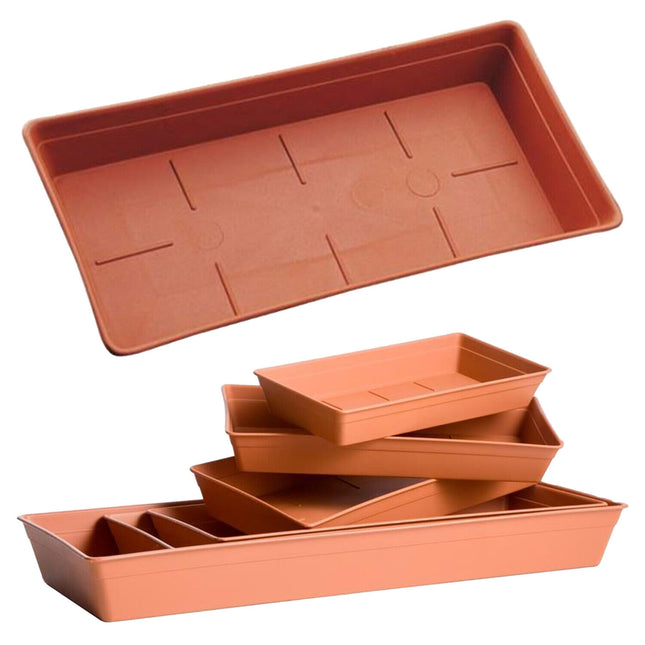 Bama Sottofioriera Alta Plastica Sottovaso Fioriera Sottocassetta Vaso Rettangolare