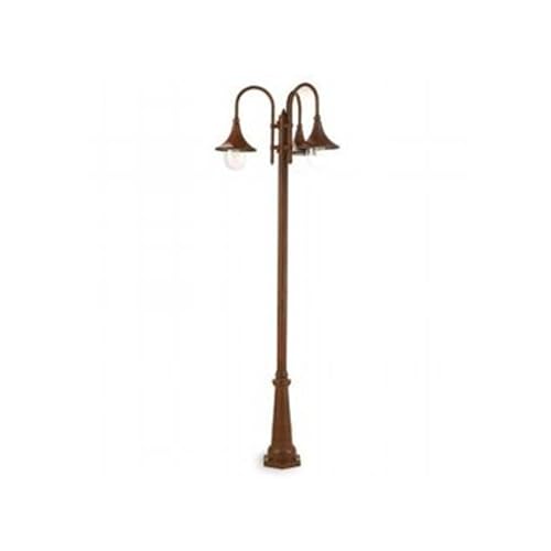 Sovil Illuminazione Palo Tre Luci Lampada Da Giardino 3 Luci E27 In Alluminio Linea Deluxe