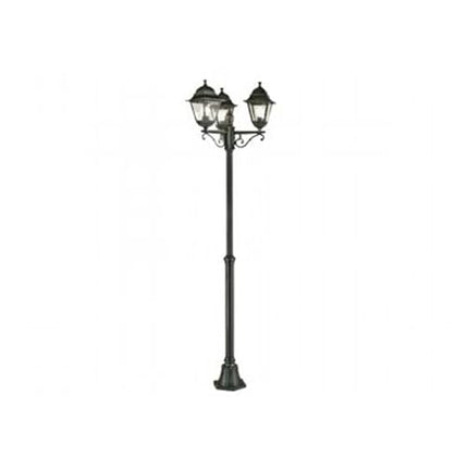 Sovil Illuminazione, Palo Tre Luci - Linea Old e Linea Mini Quadrata Nero Sovil