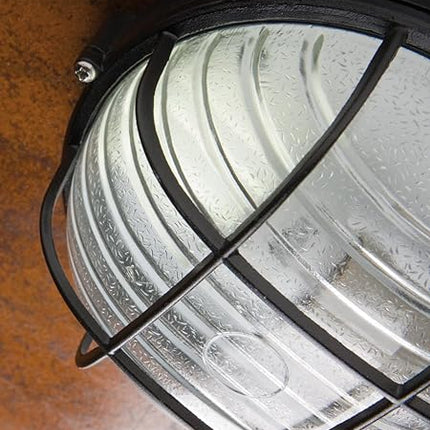 Sovil Illuminazione, Plafoniera Con Gabbia - Linea Industriale