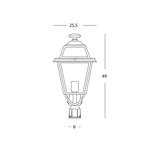 Sovil Illuminazione, Testa-Palo Ø60 - Linea Elegance