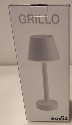 Sovil Lampada Da Tavolo Led Ricaricabile Grillo 3W 3000K Bianco - 9790102