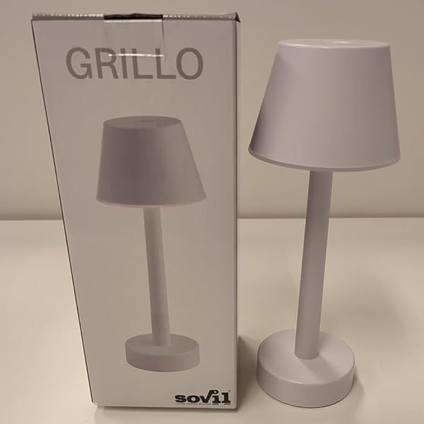 Sovil Lampada Da Tavolo Led Ricaricabile Grillo 3W 3000K Bianco - 9790102