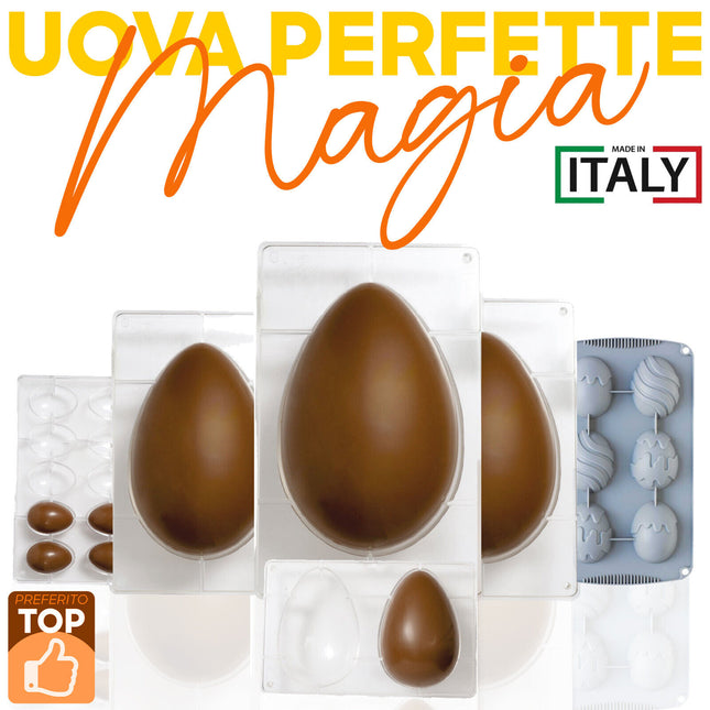 Decora Stampo Uova Cioccolato Policarbonato Professionale