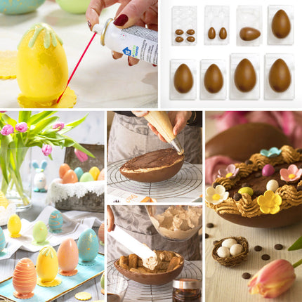 Decora Stampo Uova Cioccolato Policarbonato Professionale