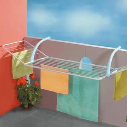 Gimi Stendi Brezza Bianco Blu Pratico Da Balcone Terrazzo Per Stendere Vestiti Panni Gimi