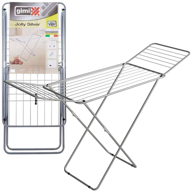 Gimi Stendino Jolly Color con Poggiaferro e Ruote - 15m di Stenditura Gimi