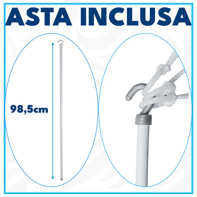 Jumbo Stendino Steed Da Parete Regolabile 100/120/140/160Cm Jumbo