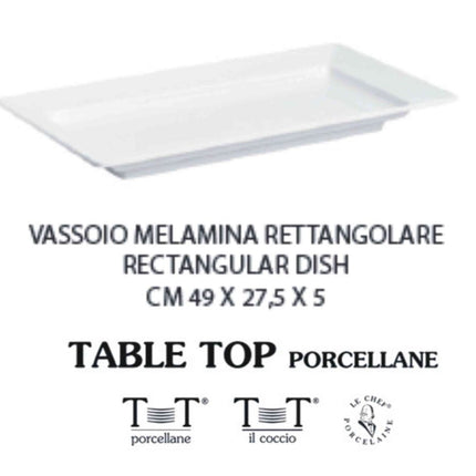 Vassoio Melamina Rett.Re Cm.49X27