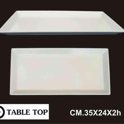 Table Top Vassoio Melamina Rettangolare In Vari Dimensioni E Altezze, Design Table Top