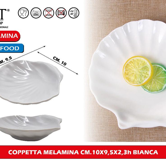 Coppetta Melamina Cm.10X9,5X2,3H Bianca