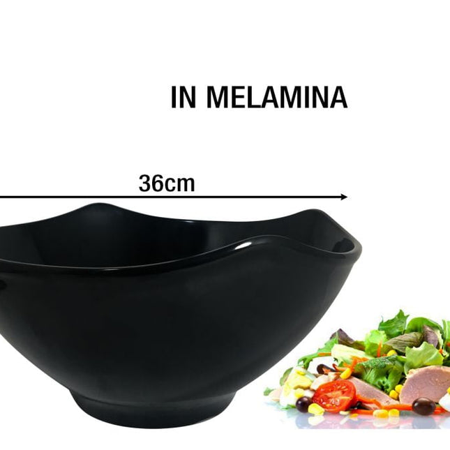 Coppa Melamina Quadra Cm.36X36X17H Nero-8033406678834