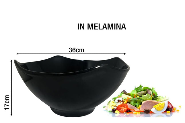 Coppa Melamina Quadra Cm.36X36X17H Nero Table Top